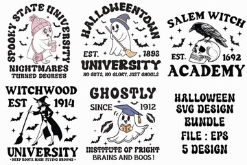 Art & Illustration halloween best high quality design bundle ,png design,retro,,halloween vector black and white bundle