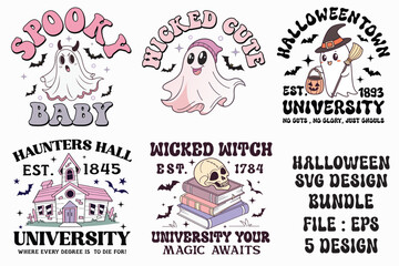Art & Illustration halloween best high quality design bundle ,png design,retro,,halloween vector black and white bundle