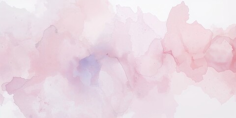 Fototapeta premium Watercolor painting in pastel pinks and pale purples