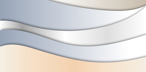 "Minimal wavy background with soft neutral tones and layered curves. Ideal for website headers, posters, or modern design projects. Elegant, abstract style with smooth, flowing shapes"