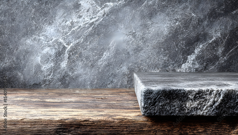 Aufkleber gray stone table organic texture background featuring light black white bright pattern on a desk pap