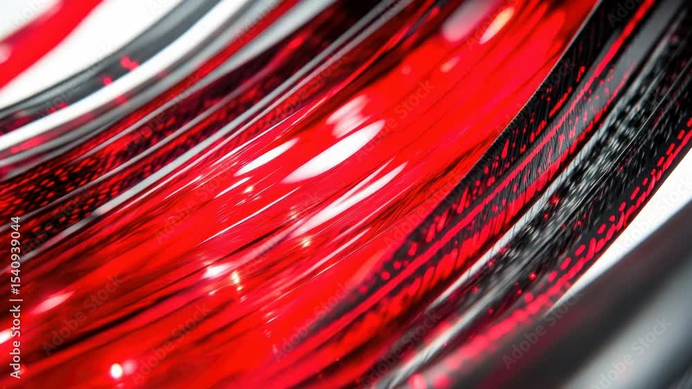 Poster a close-up shot of a red and black abstract background with intricate patterns.