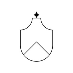 aesthetic simple frame line vector