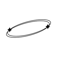 aesthetic simple frame line vector