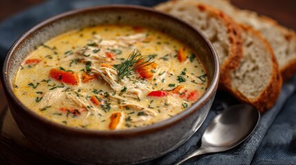 Creamy Chicken Soup Substitute: A studio shot that will wow your taste buds rich flavorful delicious.