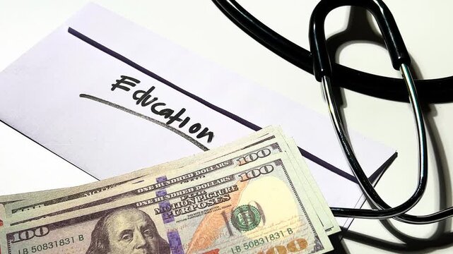 Tuition Fee and Education Cost Paperwork Footage