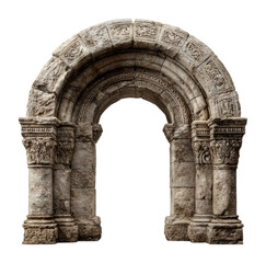 Obraz premium Ancient stone archway historic site architectural structure outdoor ground level heritage preservation cut out png
