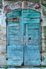 old wooden door