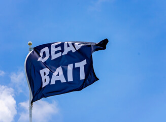 Dead bait sign in Robertsdale Alabama, salt water fishing bait