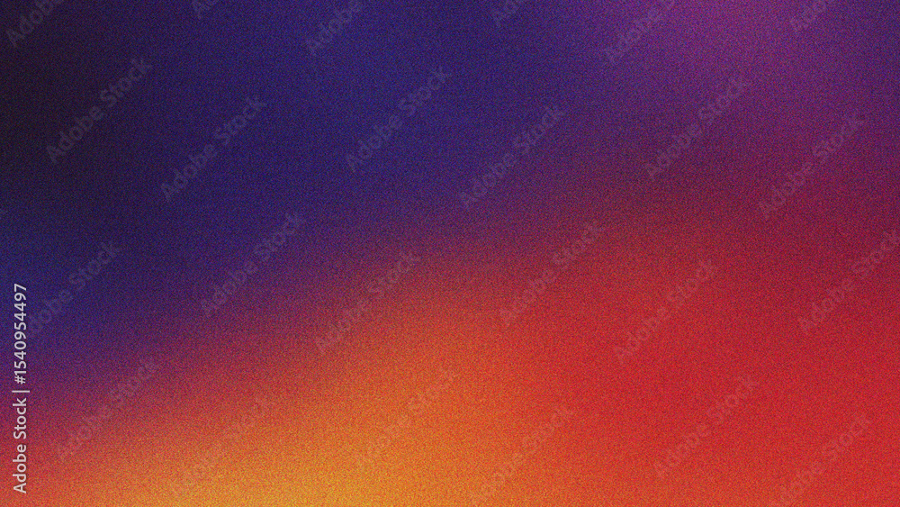 Poster mint, orange, and periwinkle minimal grain noise overlay with smooth gradient background and soft te