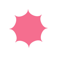 Bold abstract star icon. Contemporary figure and minimal shape. This decoration combines brutalism and y2k style, offering a unique element for modern designs creative projects.