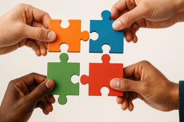 Diversity Hands Puzzle Teamwork Collaboration Unity Symbol