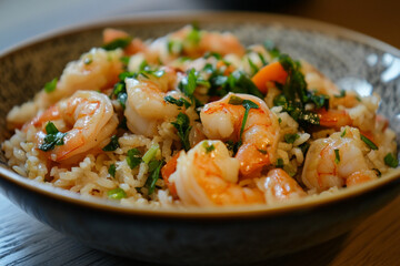Prawn and rice generative AI