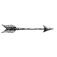 Vintage sketch of a decorative arrow illustration  