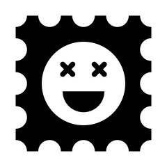 lsd drug glyph icon for psychedelic hallucinogen abuse