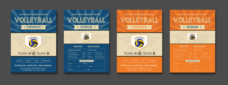 volleyball, tournament, flyer, poster, event, sport, game, competition, team, match, vintage, retro, design, graphic, template, announcement, invitation, schedule, advertising, promotion, league, illu - Powered by Adobe