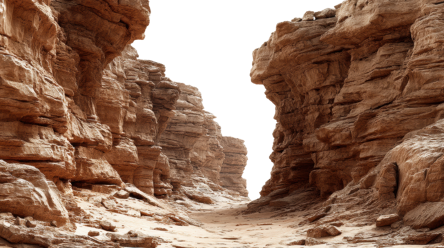 Desert canyon exploration rocky landscape nature arid environment dramatic viewpoint cut out png
