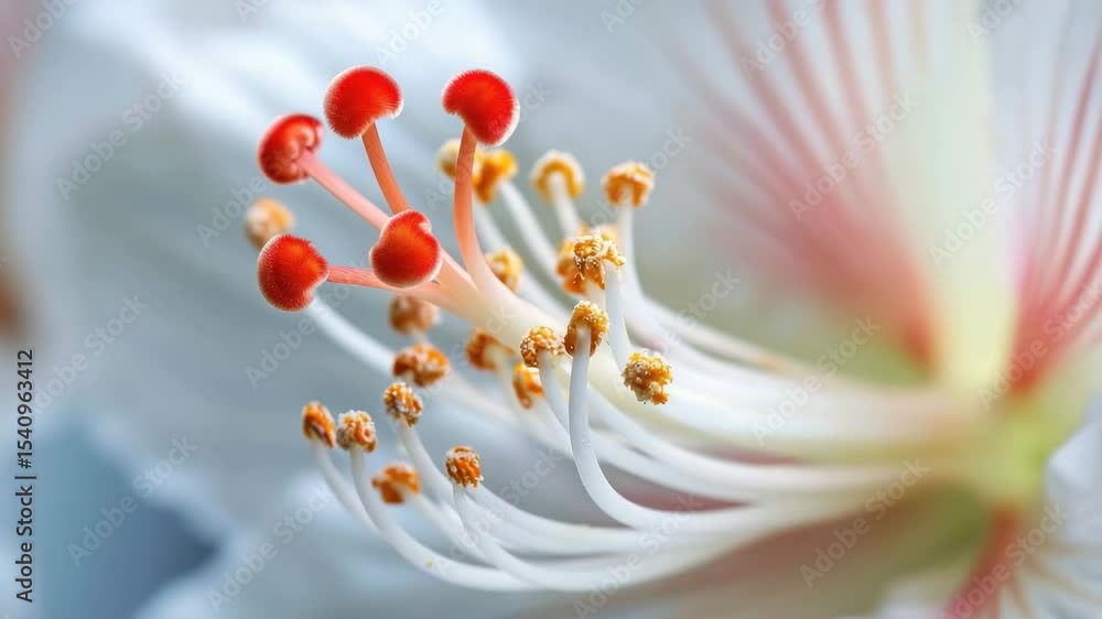 Poster exploring the intricate details of a beautiful flower in nature during the spring season at a local 