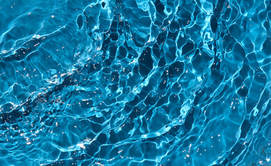 Blue clear water ripple background