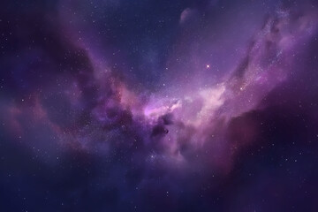 Majestic Purple Cosmic Nebula with Meteor Shower Effect
Purple Cosmic Cloud Band Across Stardust Galaxy