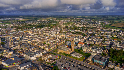 view from above on Cornwall