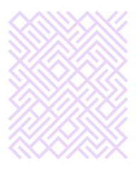 Abstract lavender-colored geometric pattern with interwoven lines creating a complex design.