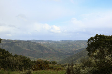 Douro Landscape view with mountains
