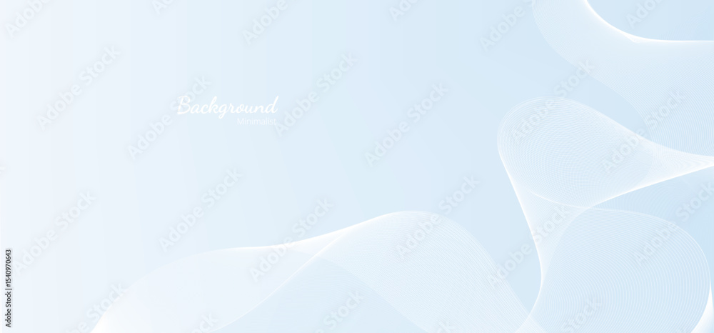 Aufkleber abstract line wave background blue color. vector design element for banner, cover and pattern
