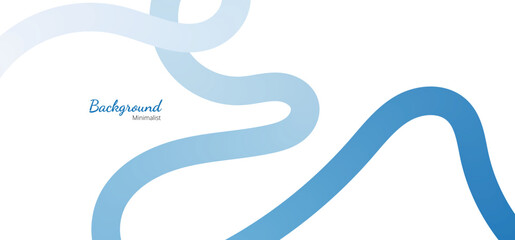 Abstract Color Lines with Gradient on a White Background. Vector Curved Shapes - Design Elements for Pattern and Posters.