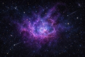 Fototapeta premium Infinite cosmos displaying vibrant nebula colors and countless stars in deep space photography