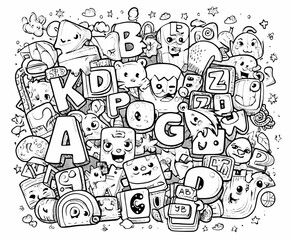 Fun Alphabet Coloring Pages with Cute Animals and Letters – ABC Learning for Kids