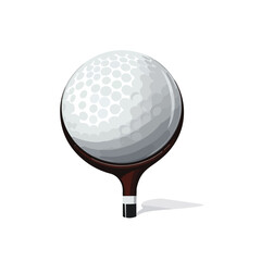 Professional Golf Sport Club and Ball Vector Illustration for Icons and Graphics