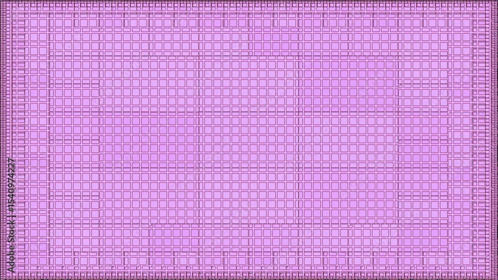 Aufkleber a detailed view of a complex grid pattern with varying square sizes in a light purple hue forming st