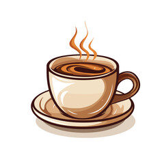 Obraz premium Premium Hot Coffee Cup Icon Vector Illustration for Professional Designs