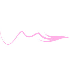 Abstract Curved and Wavy Arrow Directional Element
