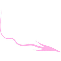 Abstract Curved and Wavy Arrow Directional Element