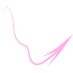 Abstract Curved and Wavy Arrow Directional Element