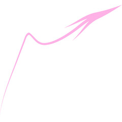 Abstract Curved and Wavy Arrow Directional Element