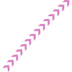 Abstract Curved and Wavy Dotted Shape Chevron Arrow Directional Element