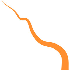 Abstract Curved and Wavy Ribbon Element