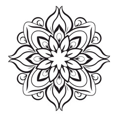 Intricate Vintage Mandala Circular Design for Classic Decoration