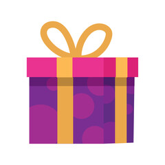 Colorful gift box design. Vector
