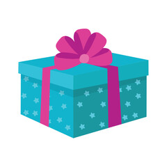 Colorful gift box design. Vector