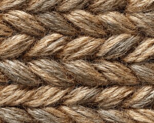Fototapeta premium Brown and Beige Woven Rope Texture
