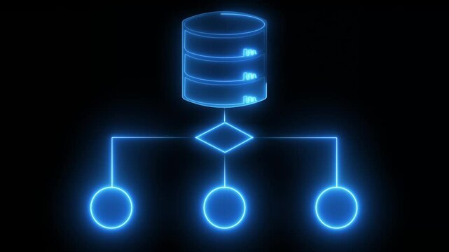 Data analytics concept on the transparent background. Showing  performance metrics, and business insights from large data sets. Motion graphic of data analytics  icon. 4k video animation. 