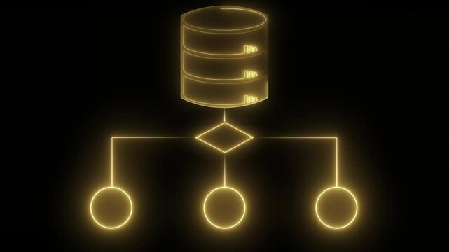 Data analytics concept on the transparent background. Showing  performance metrics, and business insights from large data sets. Motion graphic of data analytics  icon. 4k video animation. 