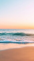 Obraz premium Blurry sunset beach scene