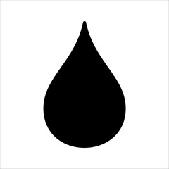 Water drop  Icon. Symbol isolated on white background. vector illustration.