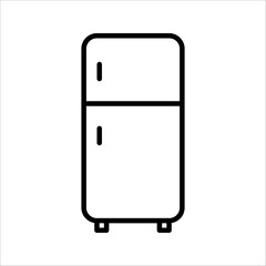 Fridge Icon. Symbol isolated on white background. vector illustration.