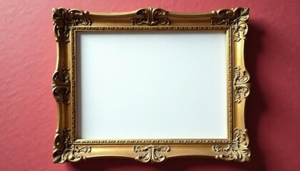 Blank instant photo frame, aged appearance, ready for image , instant, template